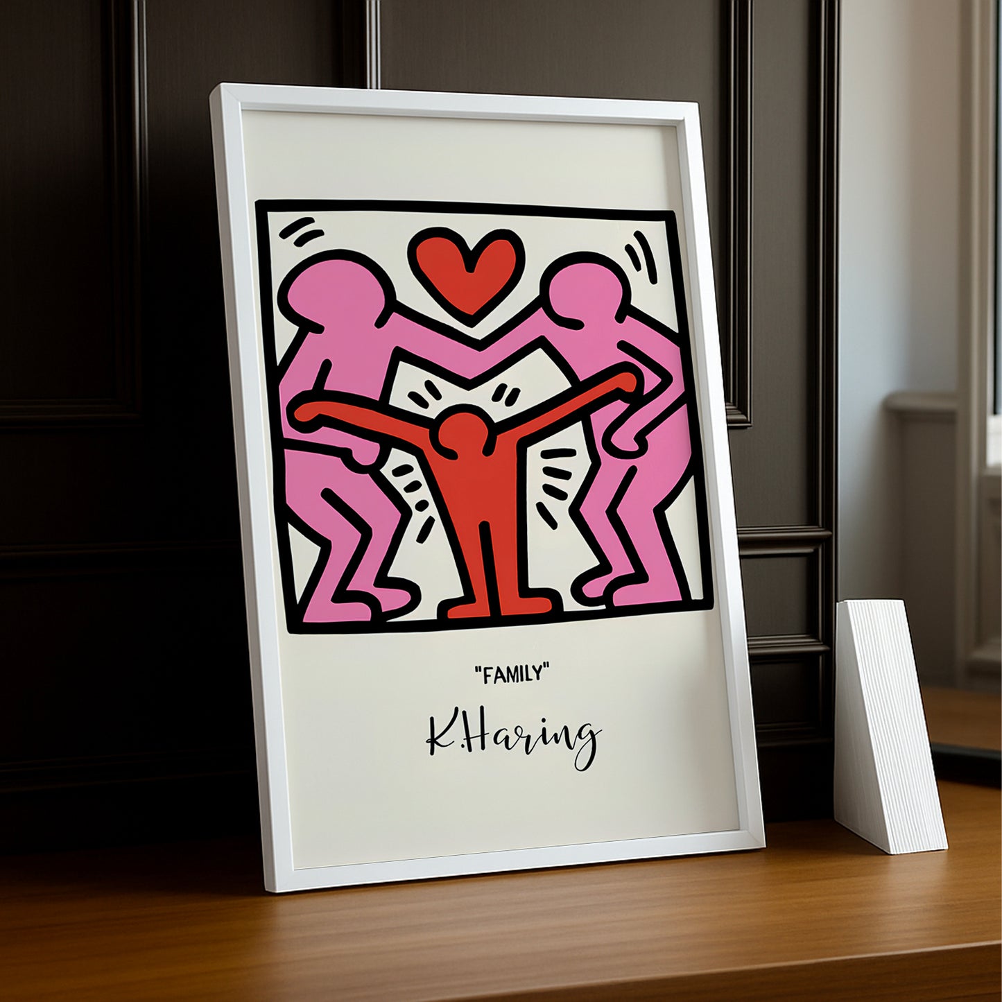 Cadre photo Keith Haring "Family"