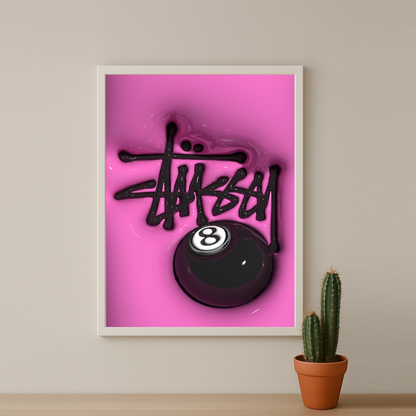 Cadre photo Stüssy - 3D Pink