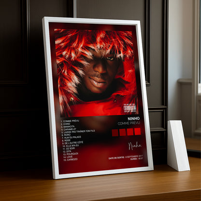 Poster Ninho - Album Comme prévu