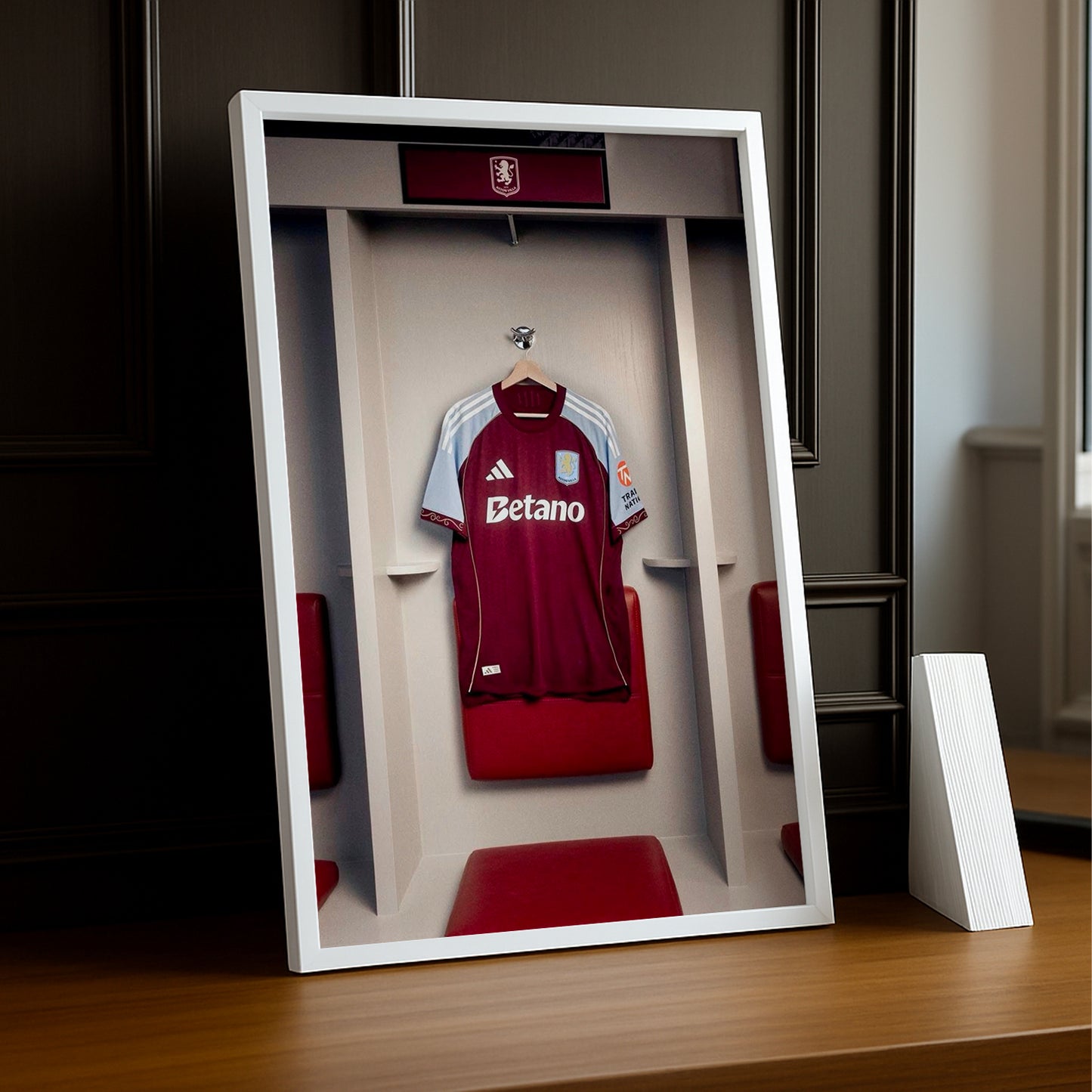 Cadre photo - Maillot Aston Villa 25-26