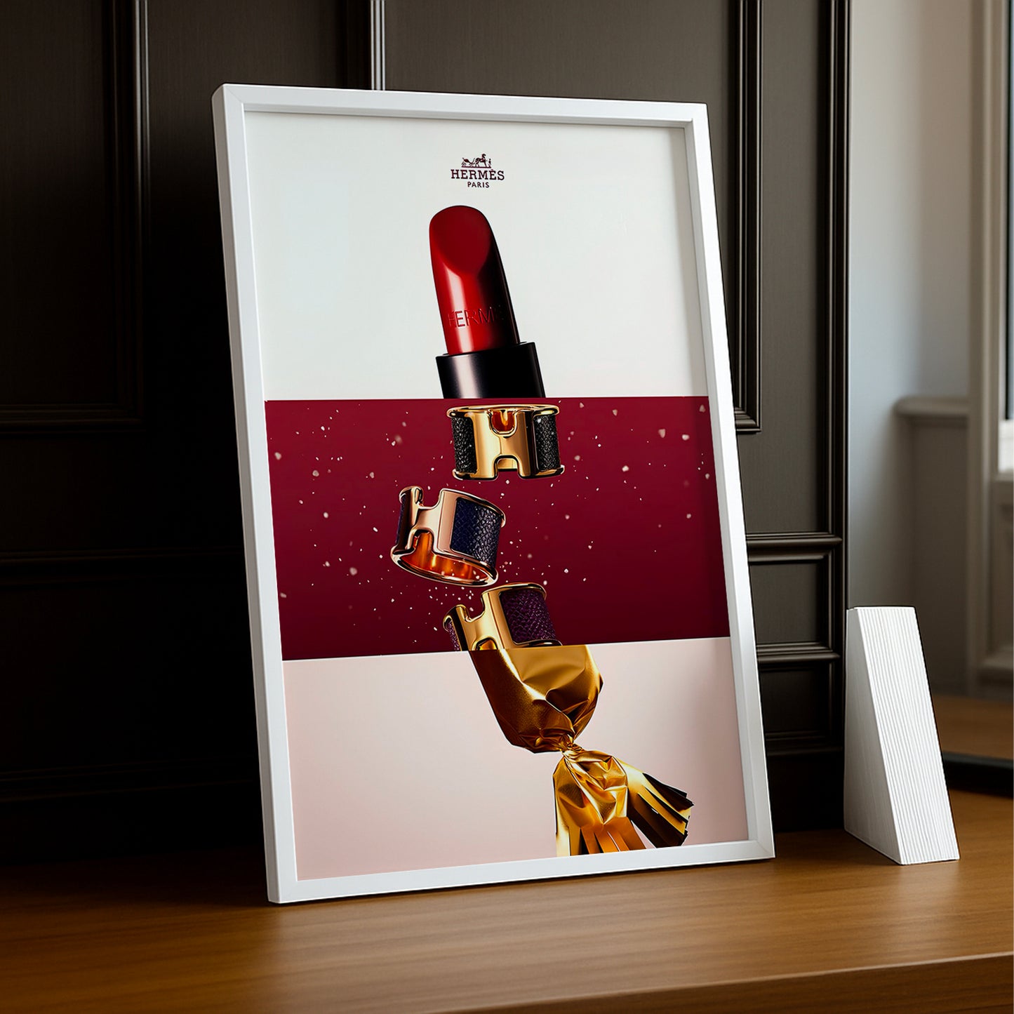 Cadre photo Hermès - Rouge à lèvre
