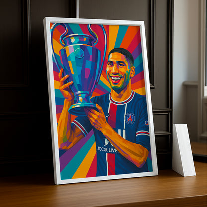 Cadre photo Achraf Hakimi Ligue des champions