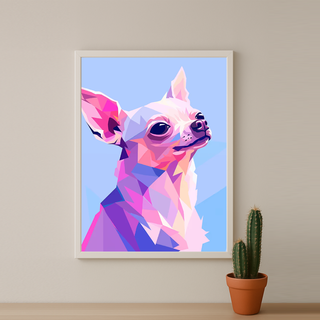 Chien géométrique - Poster