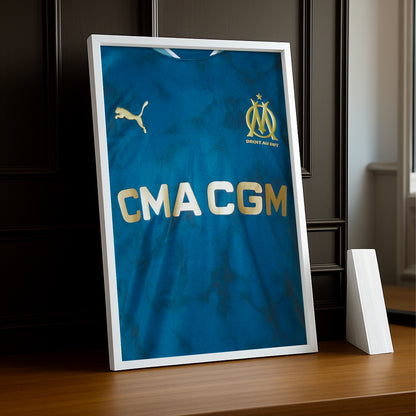 Cadre photo Maillot extérieur Olympique de Marseille