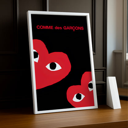 Cadre photo Comme Des Garçons deux coeurs