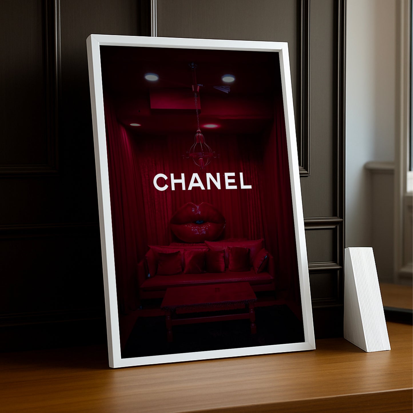 Poster Photo Chanel - Rouge