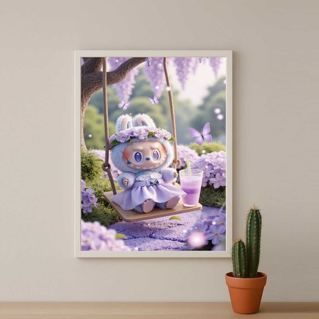 Poster Labubu - Jardin