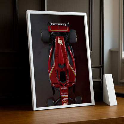 Poster encadrée Formule 1 - Ferrari