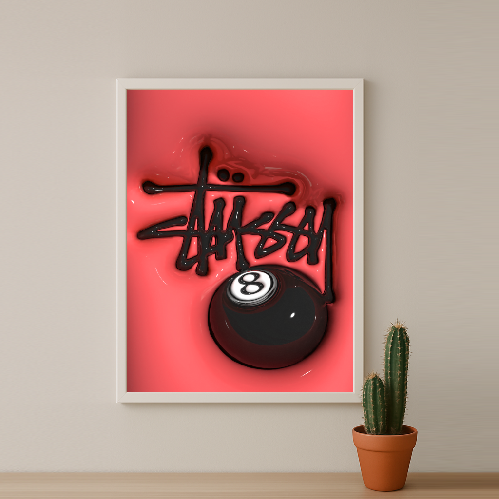 Cadre photo Stüssy - 3D Rouge