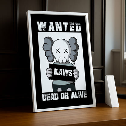 Poster Kaws Wanted