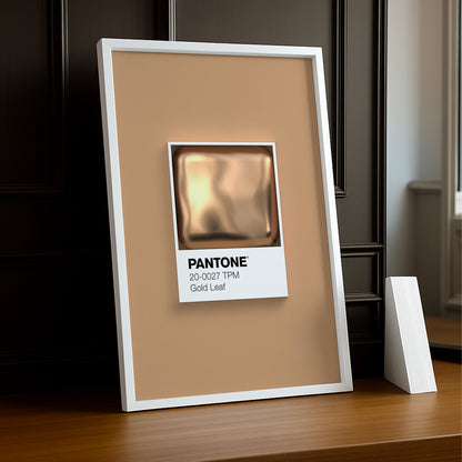 Cadre Photo Pantone Étiquette - Gold Leaf