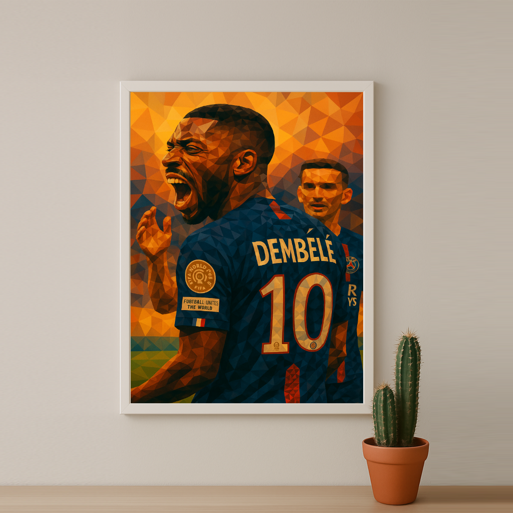 Dembélé Illustration Paris Saint-Germain