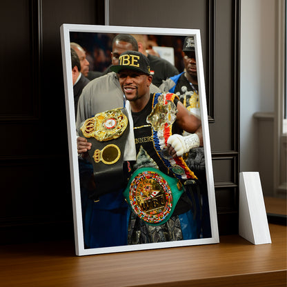 Cadre Photo Boxe - Floyd Mayweather Champion