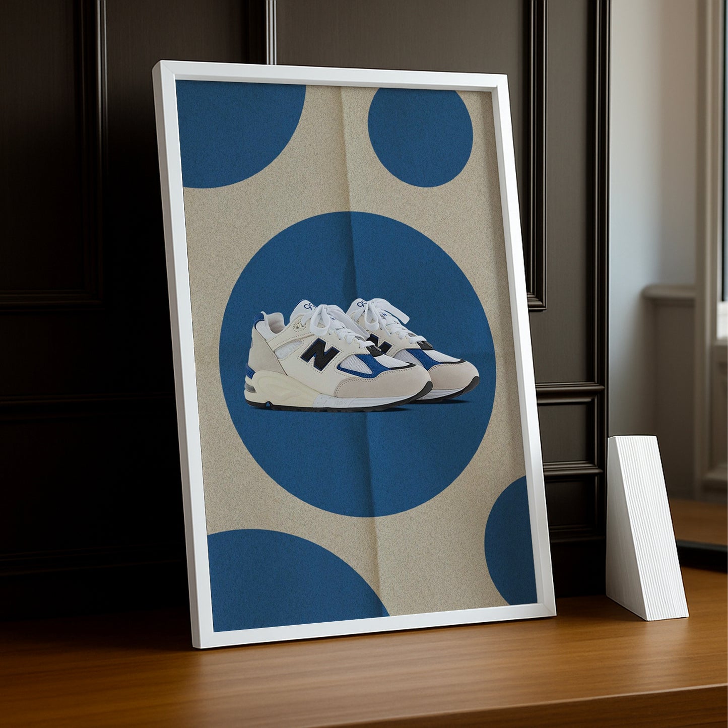 Cadre Photo New Balance - Beige & Bleu
