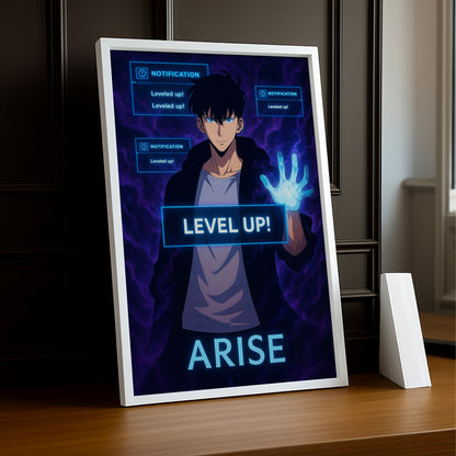 Cadre Photo Solo Leveling - Level Up Notification