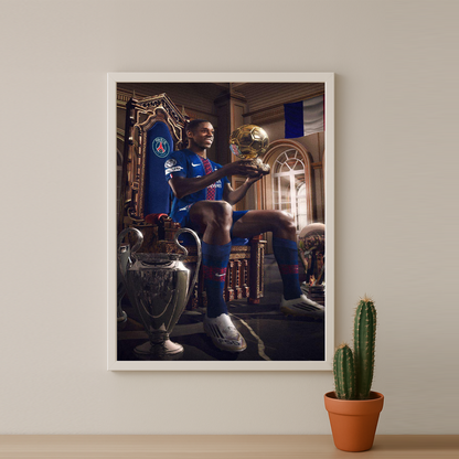 Poster Ousmane Dembélé Ballon d'Or 2025 Paris Saint-Germain