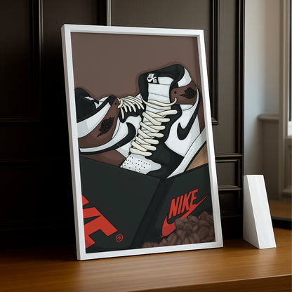Poster Nike Air Jordan 1 High Brown