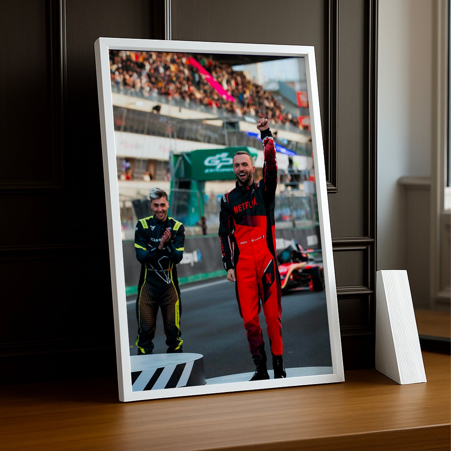 Poster encadrée GP Explorer - Maxime Biaggi Podium