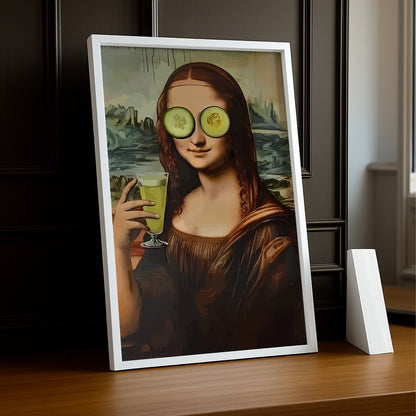 Cadre photo Mona Lisa courgette