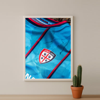 Poster Maillot Football - Cagliari Kit 25-26