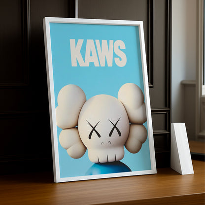 Cadre Photo Kaws - Blue Head