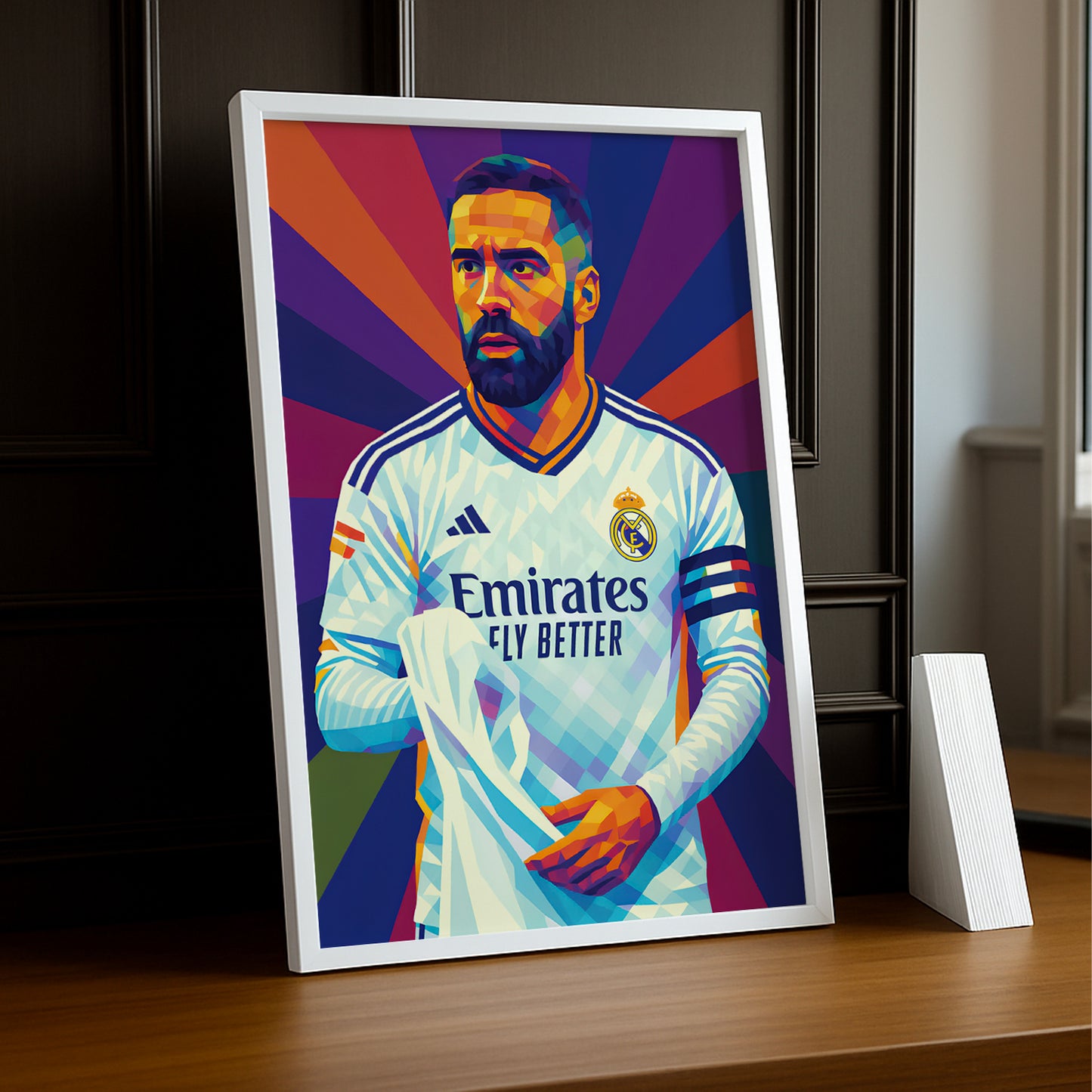 Cadre Photo Carvajal Real Madrid – Affiche HD Encadrée Papier Premium