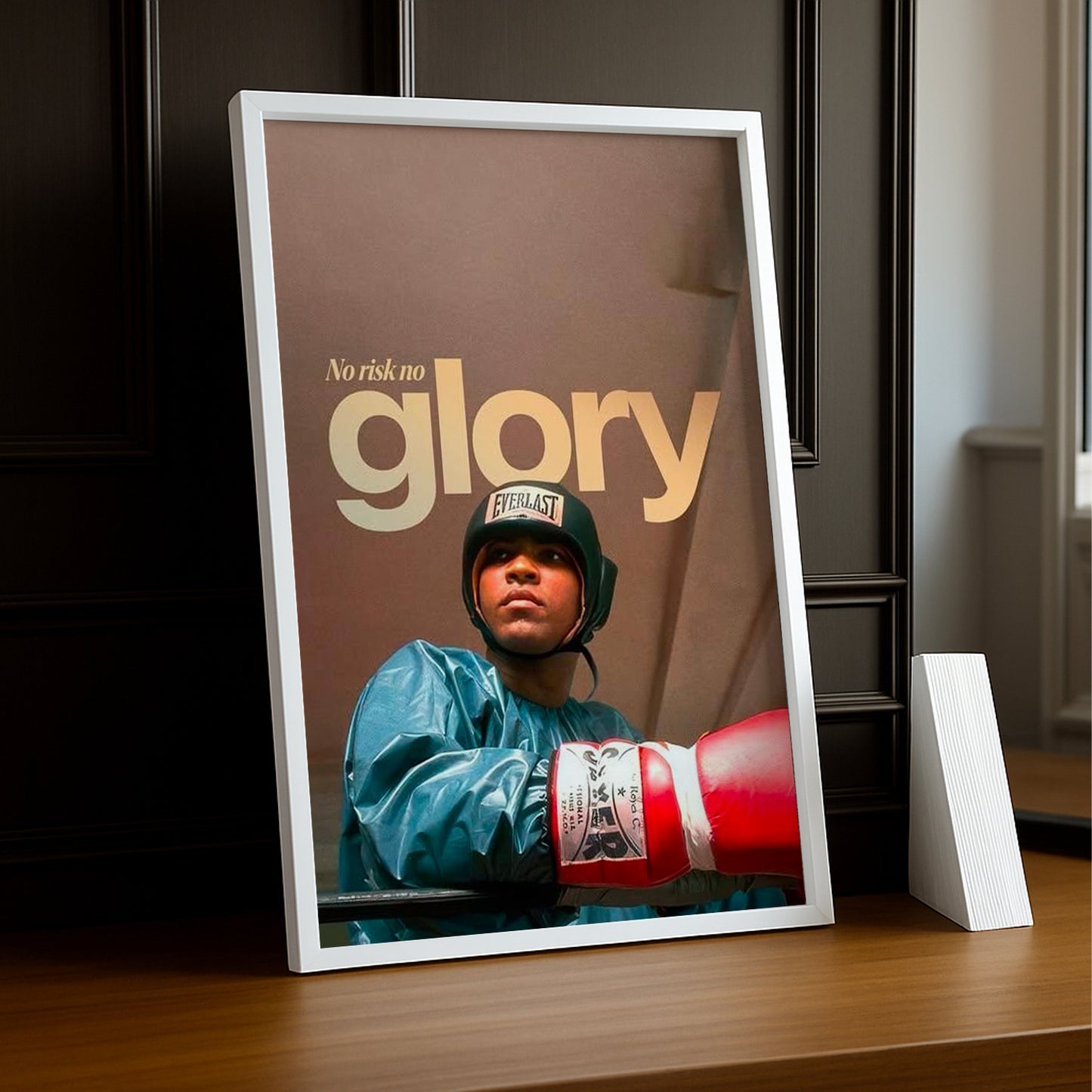 Cadre Photo Boxe - No Risk No Glory