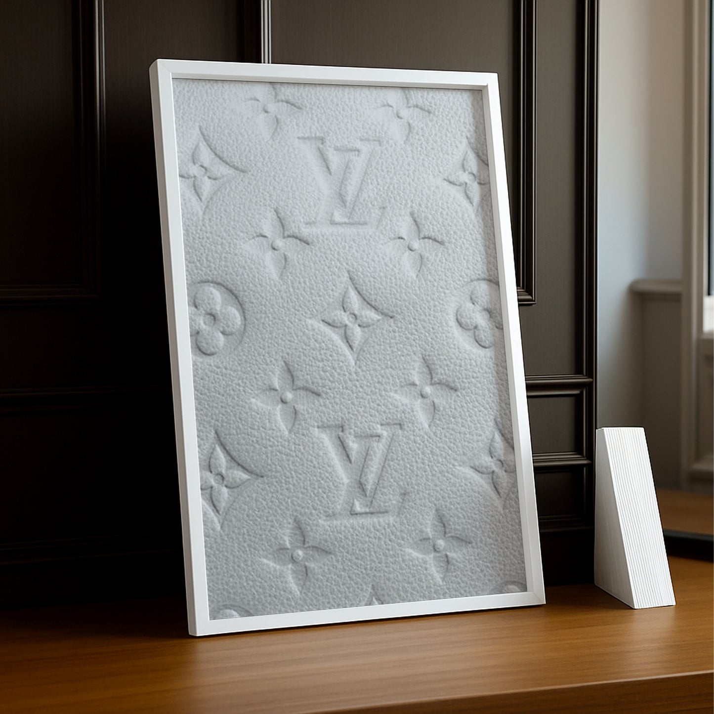 Cadre photo Louis Vuitton blanc