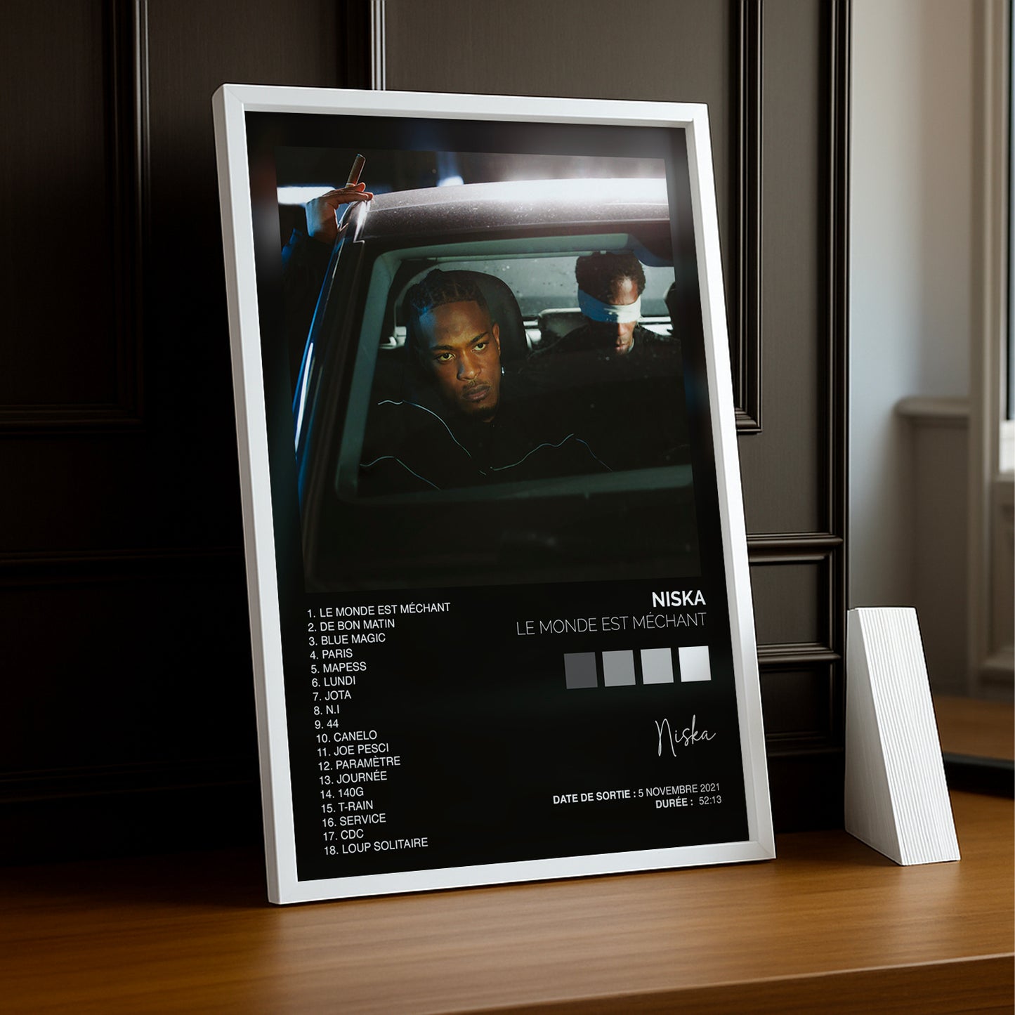 Cadre photo Album - Le monde est méchant de Niska