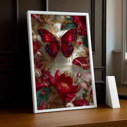 Cadre Photo Gucci - Papillons Illustration
