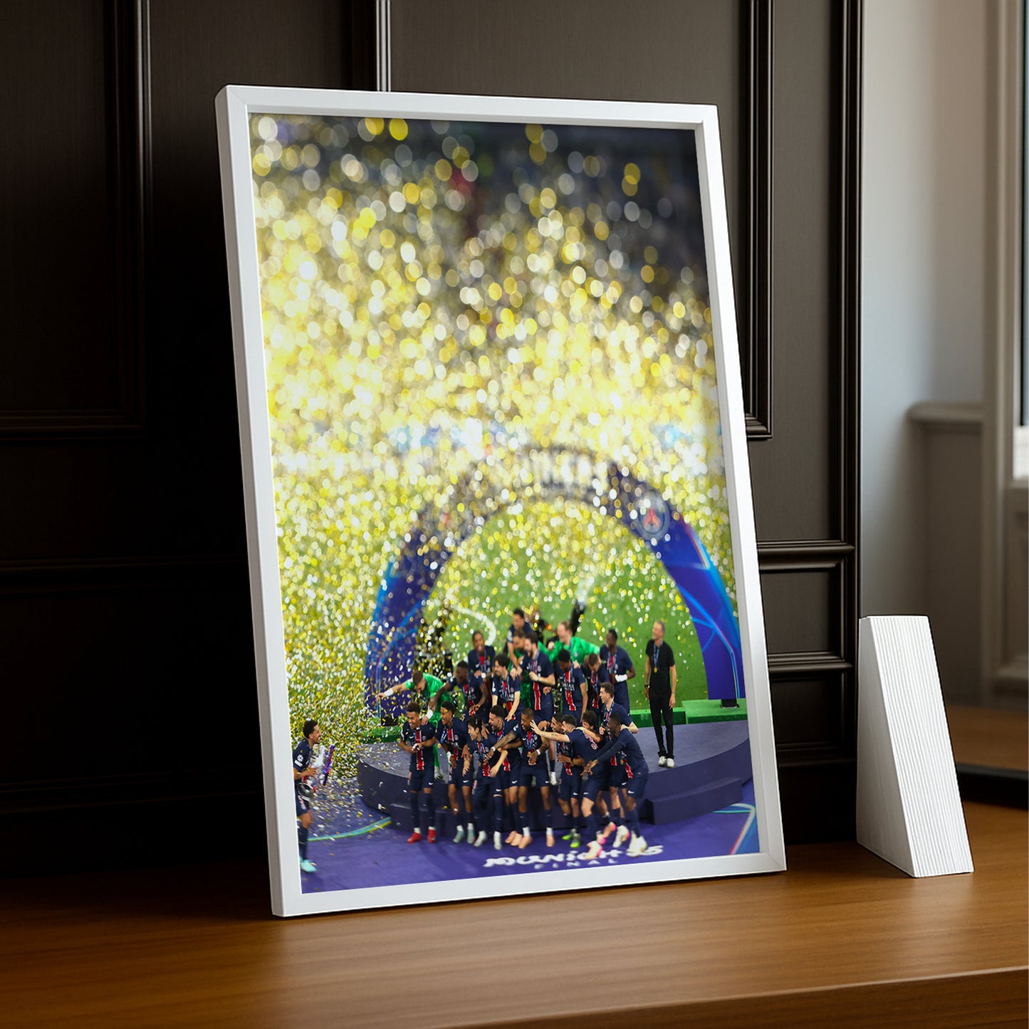 Cadre photo Marquinhos PSG Ligue des champions