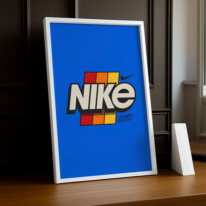 Poster Nike Just Do It Bleu