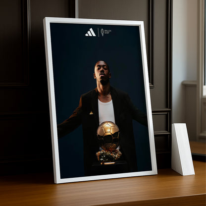 Cadre photo Ballon d'Or Ousmane Dembélé