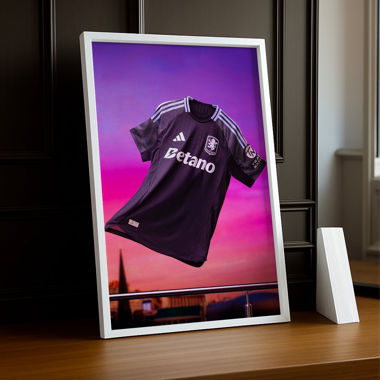 Cadre photo - Maillot Aston Villa Extérieur 25-26