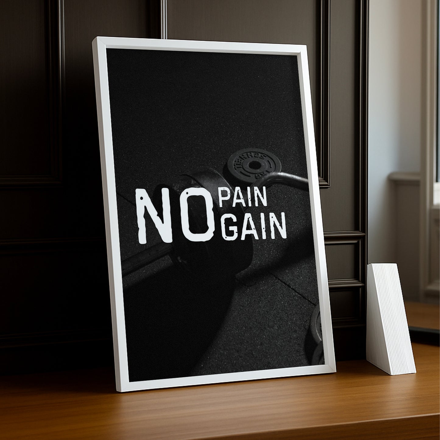 Poster Photo Musculation - No Pain No Gain