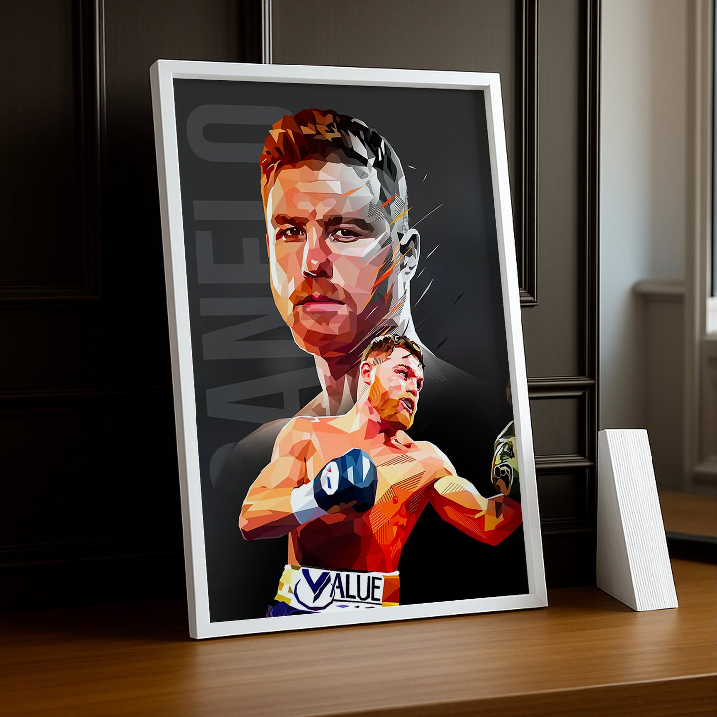 Cadre Photo Boxe - Canelo Álvarez Illustration
