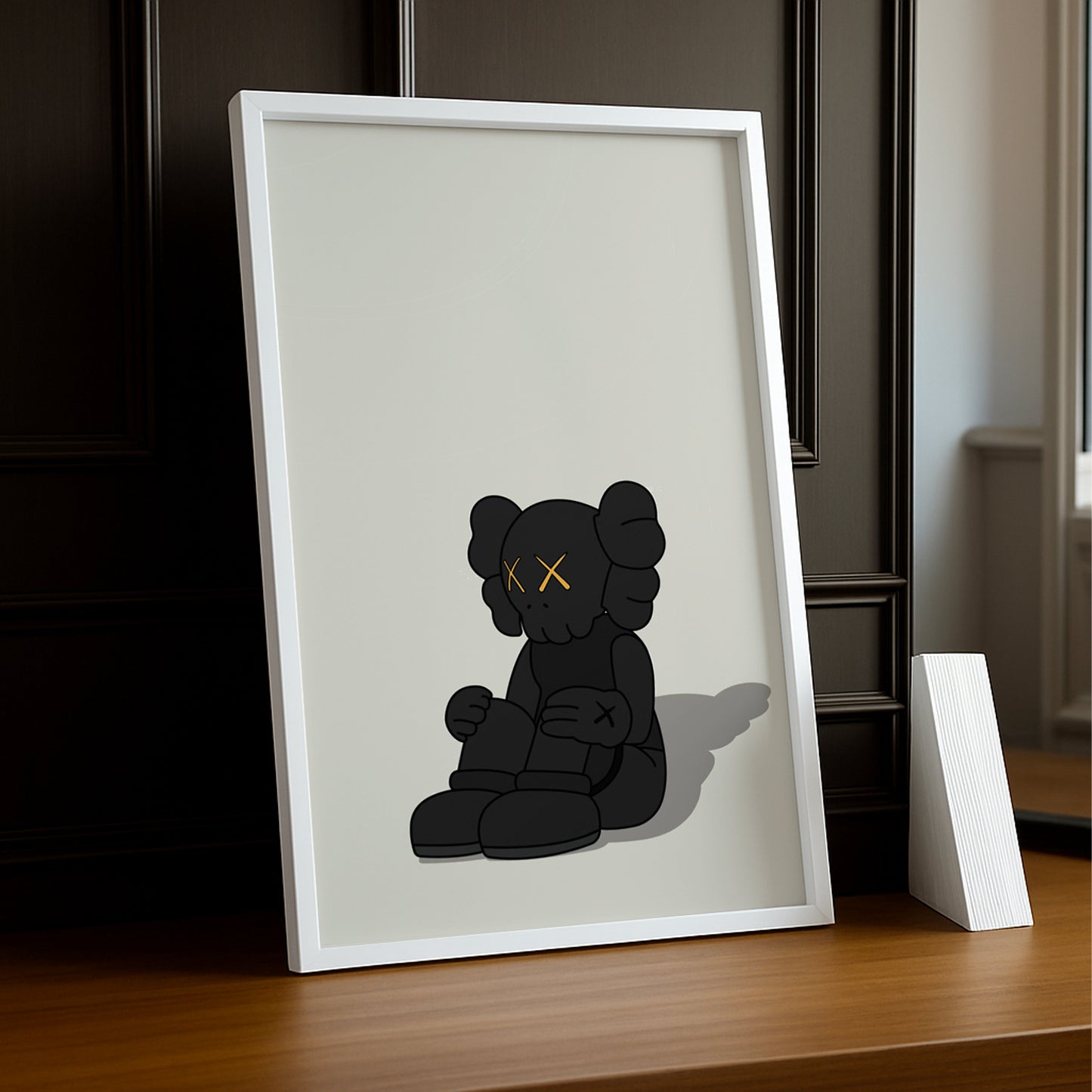 Cadre photo Kaws black