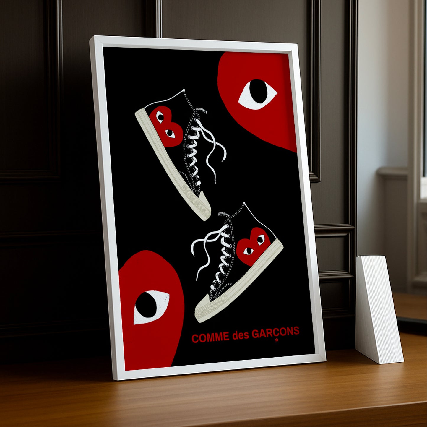 Cadre photo Comme Des Garçons converse