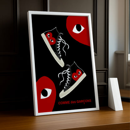 Cadre photo Comme Des Garçons converse