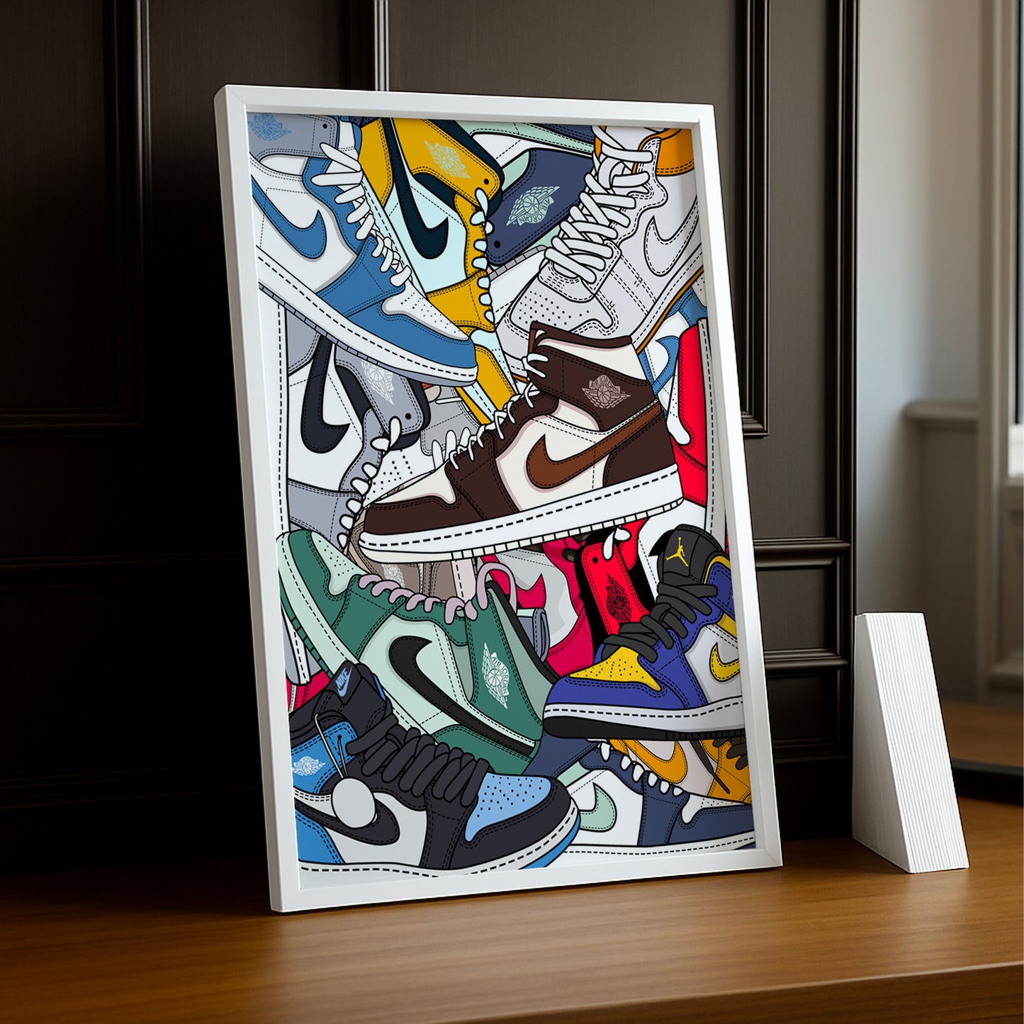 Cadre photo Air Jordan 1 illustration