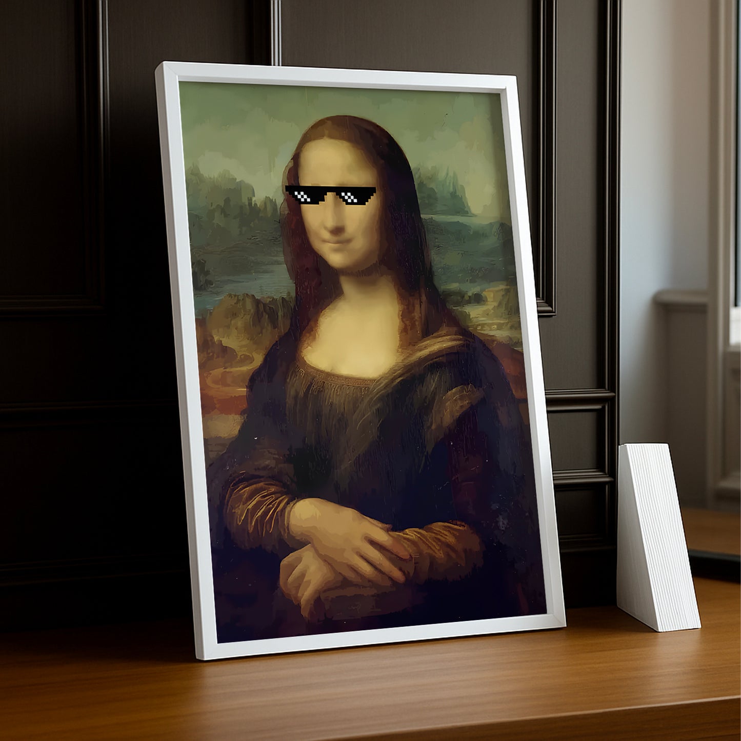 Cadre photo La Joconde Bad Mona Lisa