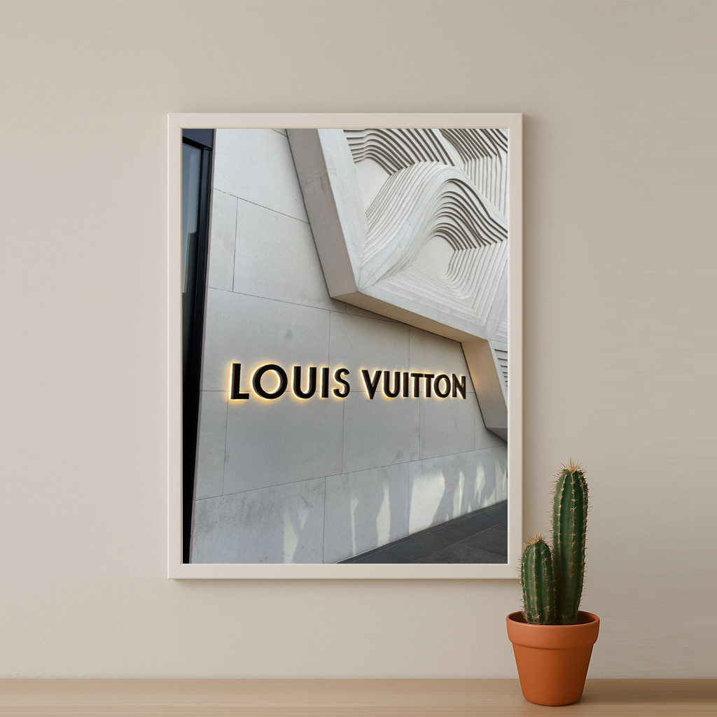 Cadre photo Louis Vuitton devanture