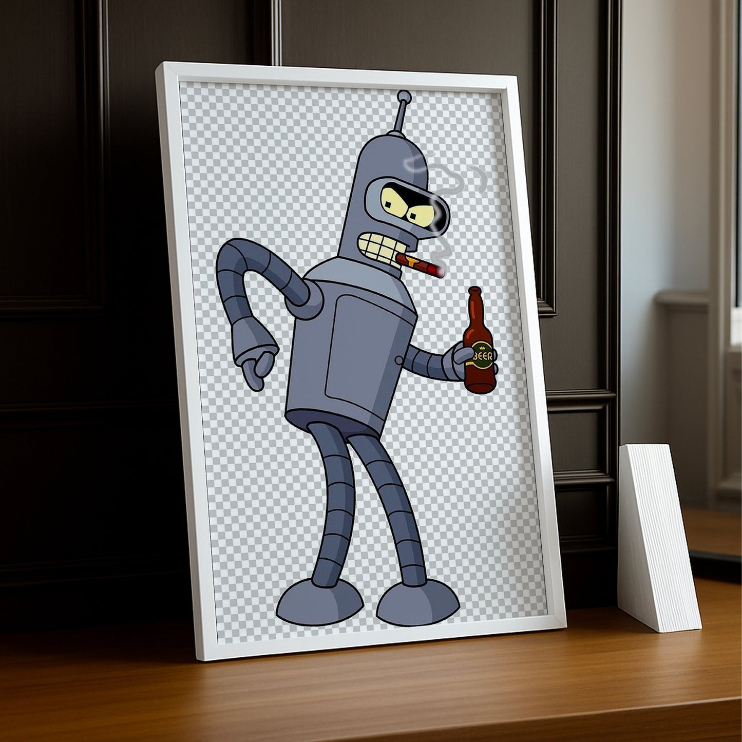 Cadre Photo Futurama - Bender Fond Transparent