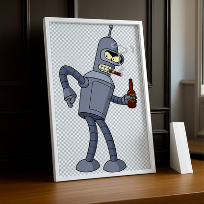 Cadre Photo Futurama - Bender Fond Transparent