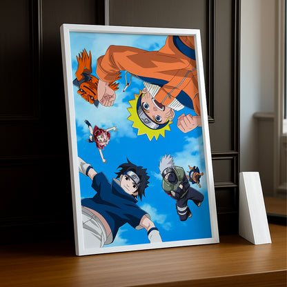 Cadre Photo Naruto - Naruto Gang Falling