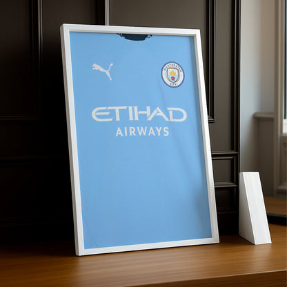 Cadre photo Maillot de Manchester City domicile