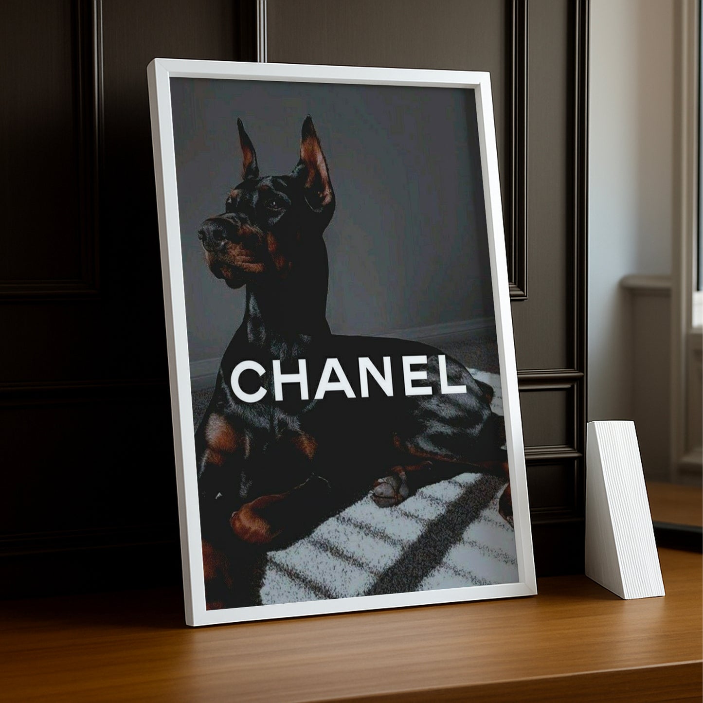 Cadre photo Chanel - Doberman