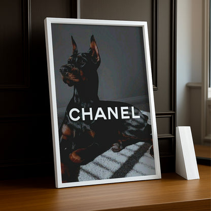 Cadre photo Chanel - Doberman