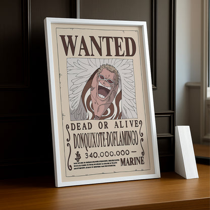 Cadre photo One Piece - Wanted Donquixote Doflamingo