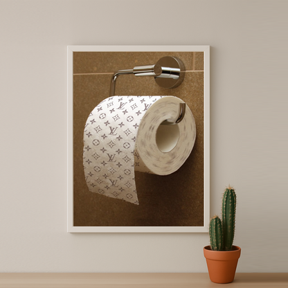 Cadre photo Louis Vuitton papier toilette